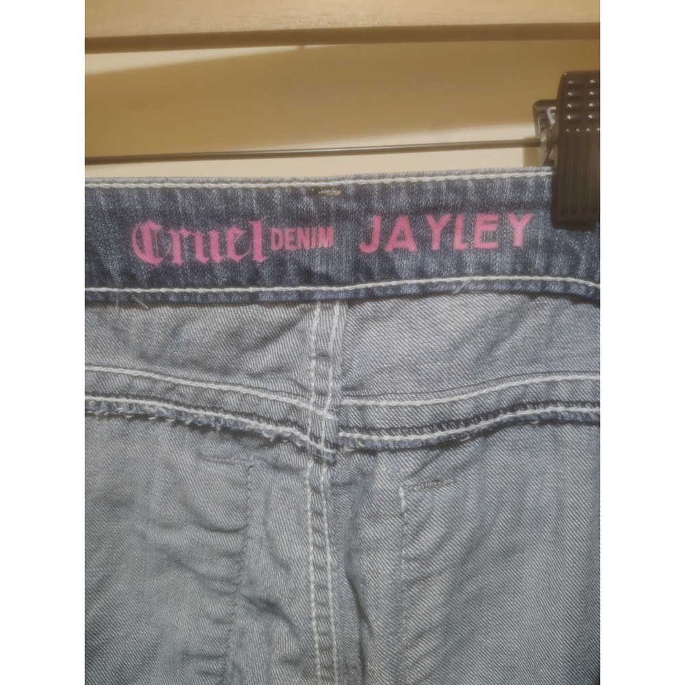 Cruel Denim Jayley Bootcut Jeans Medium Wash Braided Pocket 29/7 L CB16654001 - Picture 6 of 6